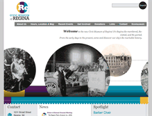 Tablet Screenshot of civicmuseumofregina.com